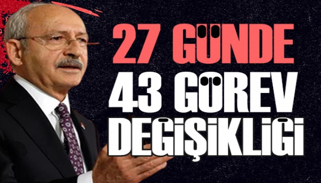 CHP'de örgüt yenileniyor: 27 günde 43 görev değişikliği