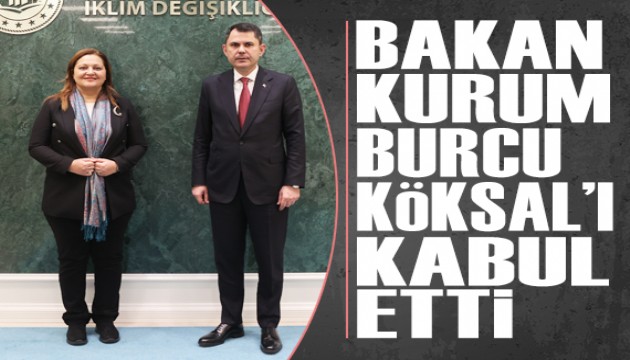 Bakan Murat Kurum, Afyonkarahisar Belediye Başkanı Burcu Köksal'ı kabul etti