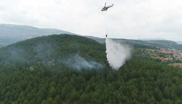 Kütahya'da orman yangını