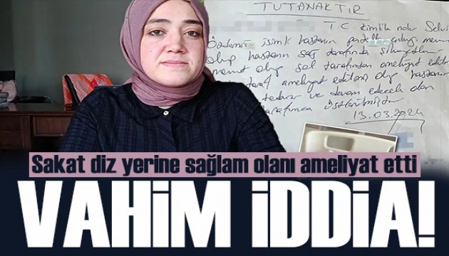 Şok eden iddia! Sakatladığı dizi yerine sağlam dizini ameliyat etti