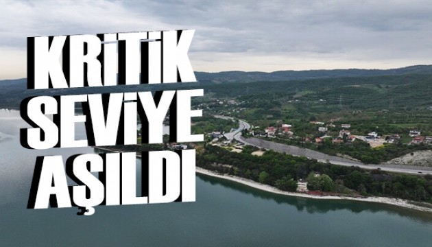 Sapanca Gölü'nün seviyesi kritik eşiği aştı