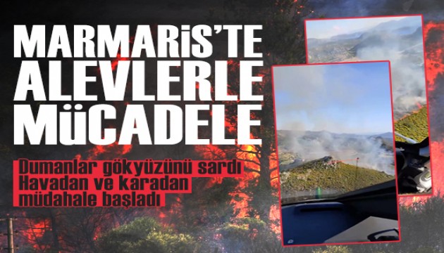Marmaris orman yangını: Dumanlar gökyüzünü sardı, seferberlik başladı