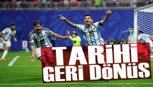 Arjantin'den tarihi geri dönüş: Messi'den bir rekor daha