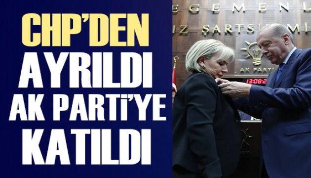 CHP'den istifa eden Nimet Özdemir AK Parti'ye katıldı!