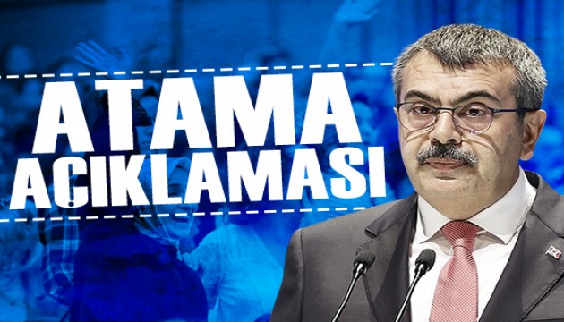 Bakan Tekin'den atama açıklaması