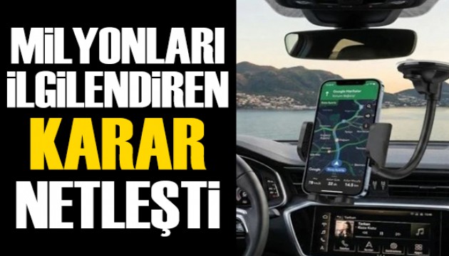 Bakan Çiftçi'den milyonlarca sürücüyü ilgilendiren açıklama: Telefon tutucular ve multimedya sistemleri için karar belli oldu