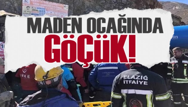 Elazığ’da maden ocağında göçük: Bir işçi mahsur kaldı
