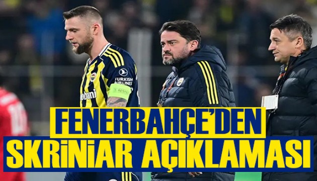 Fenerbahçe'den Skriniar açıklaması: Kaç hafta sahalardan uzak kalacak?