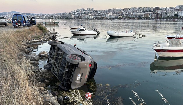 Samsun'da elektrikli araç devrildi