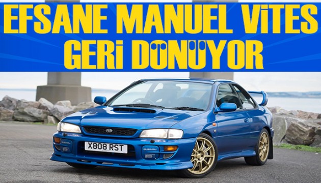 Efsanevi manuel şanzıman geri dönüyor