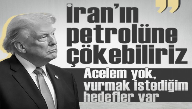 Trump'tan İran savaşı mesajı: 'Güçlüyüz ve acelemiz yok'