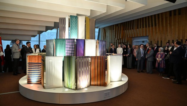 Avrupa Konseyi'nde 'Türkiye Dokuma Atlası-Kumaşın Hafızası' sergisinin açılışı yapıldı