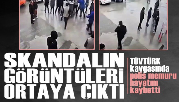 Polis memuru Melih Okan Keskin'in hayatını kaybettiği TÜVTÜRK kavgasının görüntüleri ortaya çıktı