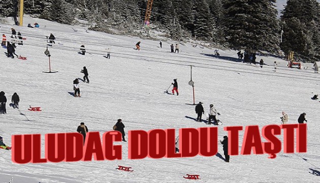Uludağ'da hafta sonu yoğunluğu