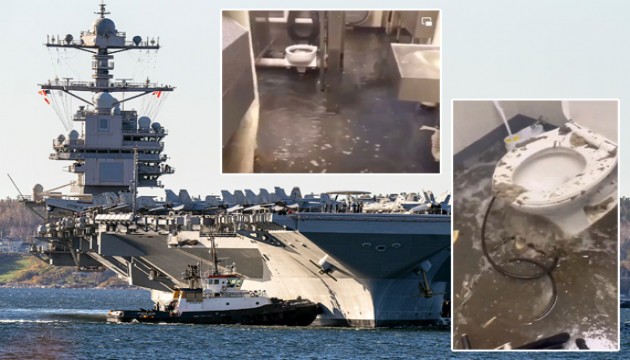 ABD uçak gemisinde 'tuvalet krizi'