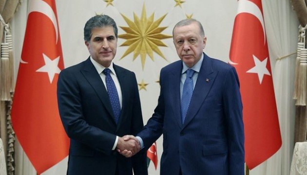 Erdoğan, Barzani'yi kabul etti