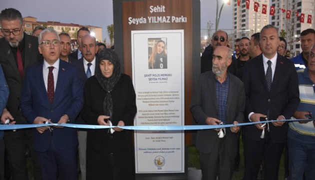 Şehit polis Şeyda Yılmaz’ın ismi parkta yaşatılacak