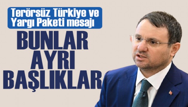 Bakan Gürlek'ten Yargı Paketi açıklaması: Terörsüz Türkiye sürecinden bağımsız ilerliyor