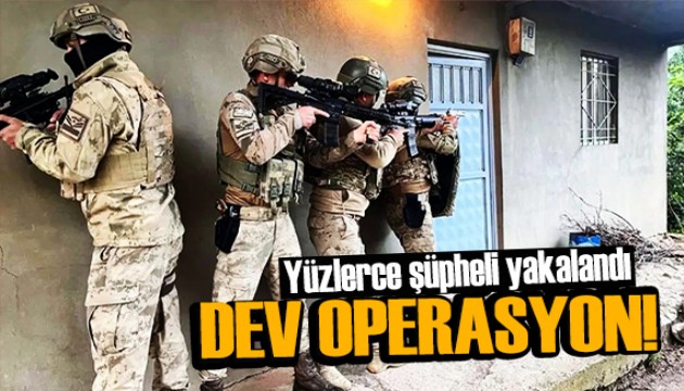 Narko Pars operasyonu! Yüzlerce şüpheli yakalandı