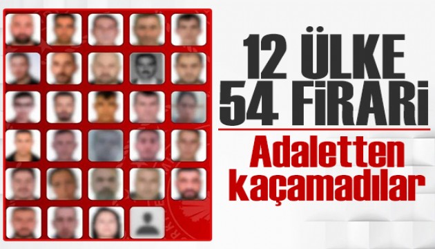 12 ülkede operasyon: Firariler Türkiye'ye getirildi