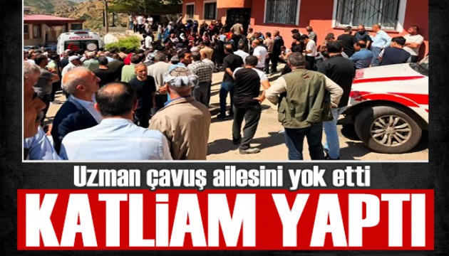 Uzman çavuş dehşet saçtı! Ailede katliam
