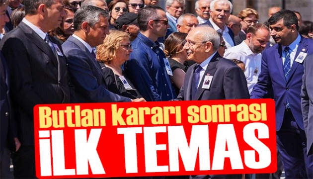Kemal Kılıçdaroğlu ile Özgür Özel, Orhan Sür'ün cenazesinde bir araya geldi