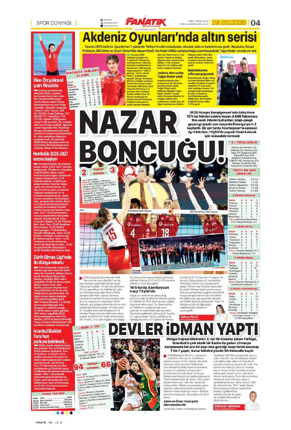 Aslanım Leao! Spor basını bugün ne yazdı? (29 Ağustos)