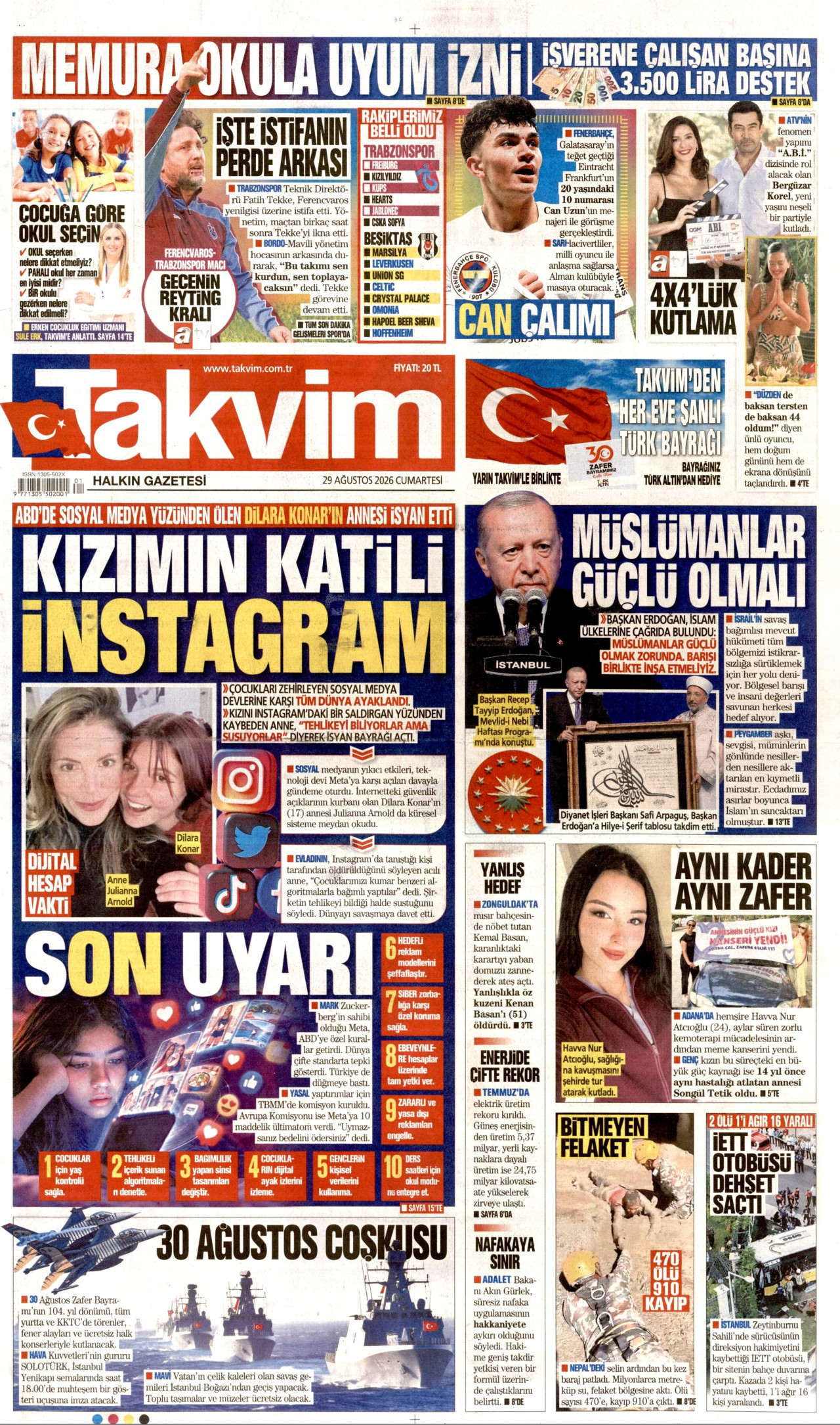 Gazeteler bugün ne yazdı? (29 Ağustos)