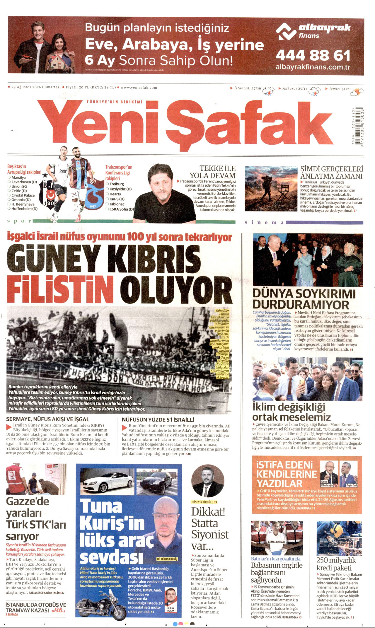 Gazeteler bugün ne yazdı? (29 Ağustos)
