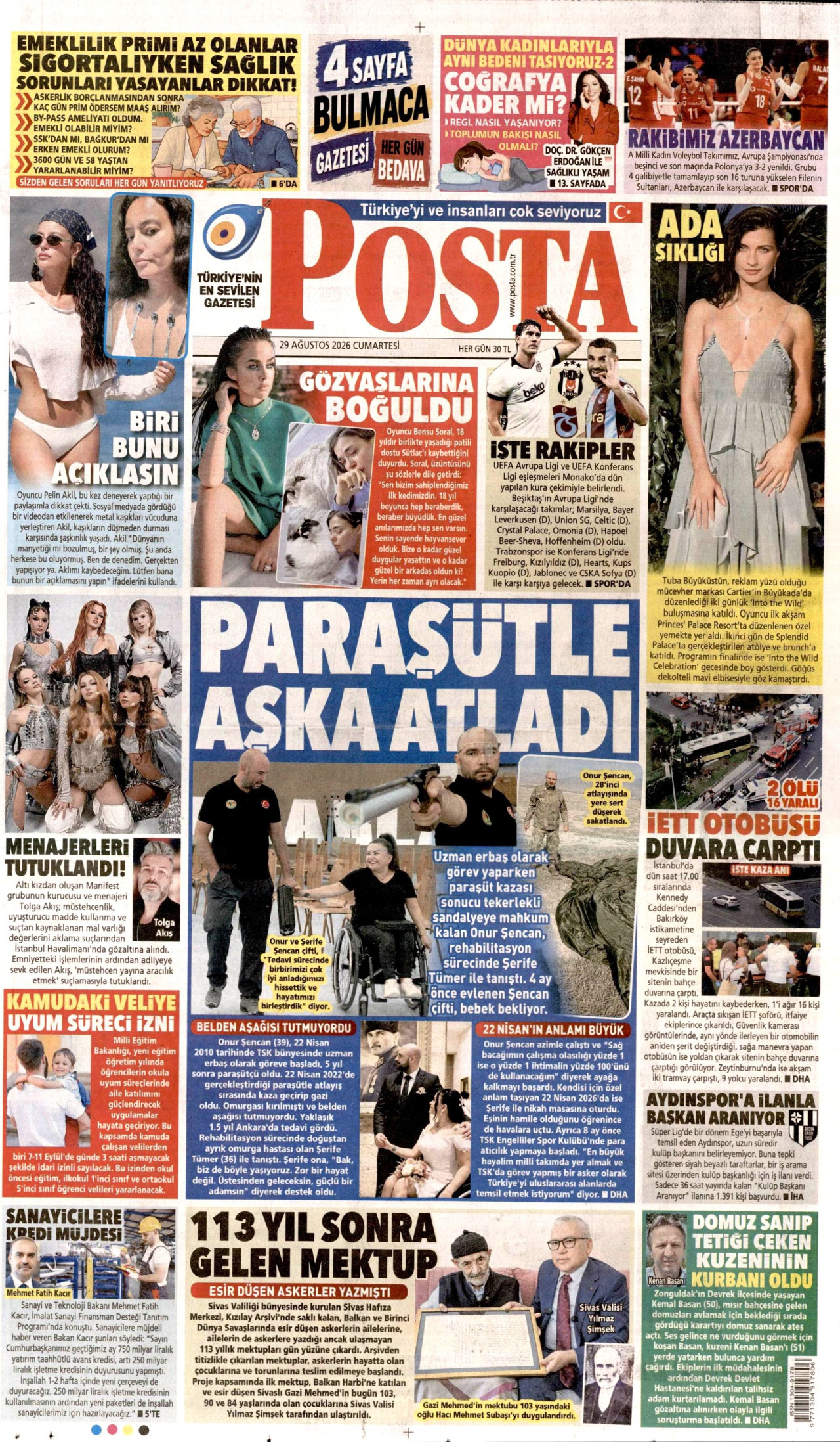 Gazeteler bugün ne yazdı? (29 Ağustos)