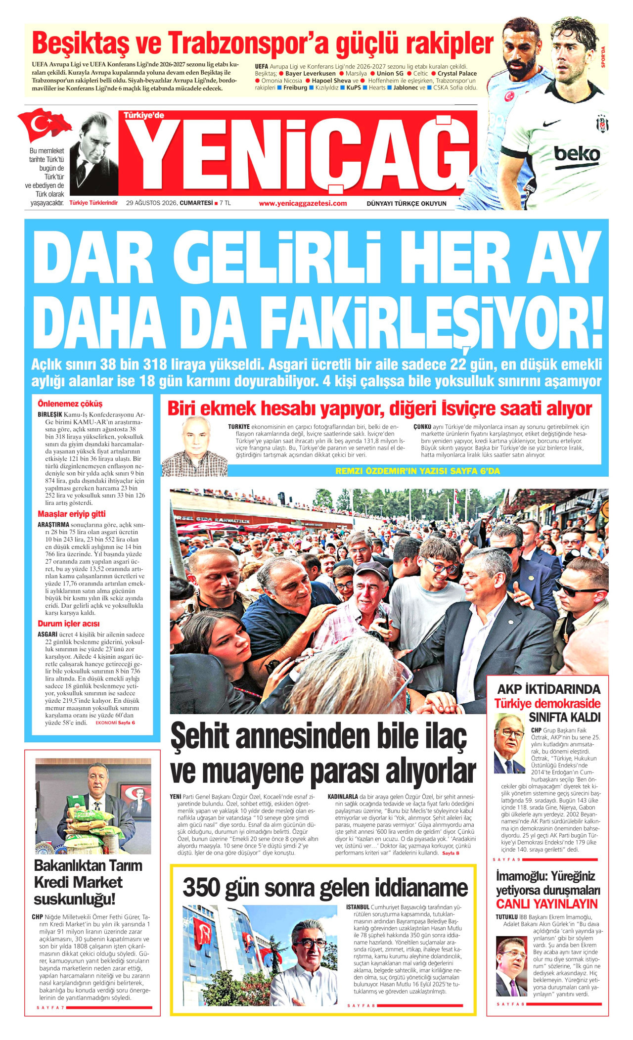 Gazeteler bugün ne yazdı? (29 Ağustos)